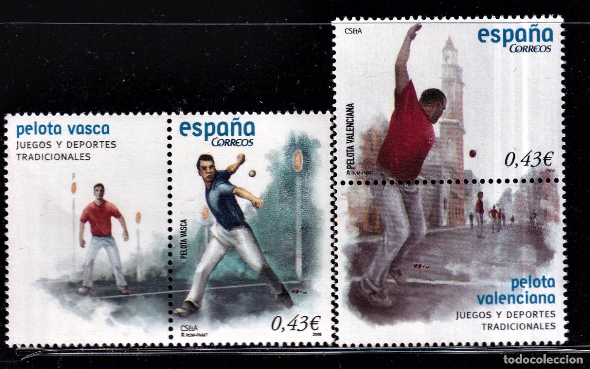 Stamps: Oferta sellos en euros a&ntilde;o 2008 edifil 4408/09 en nuevo con gran descuento sobre facial