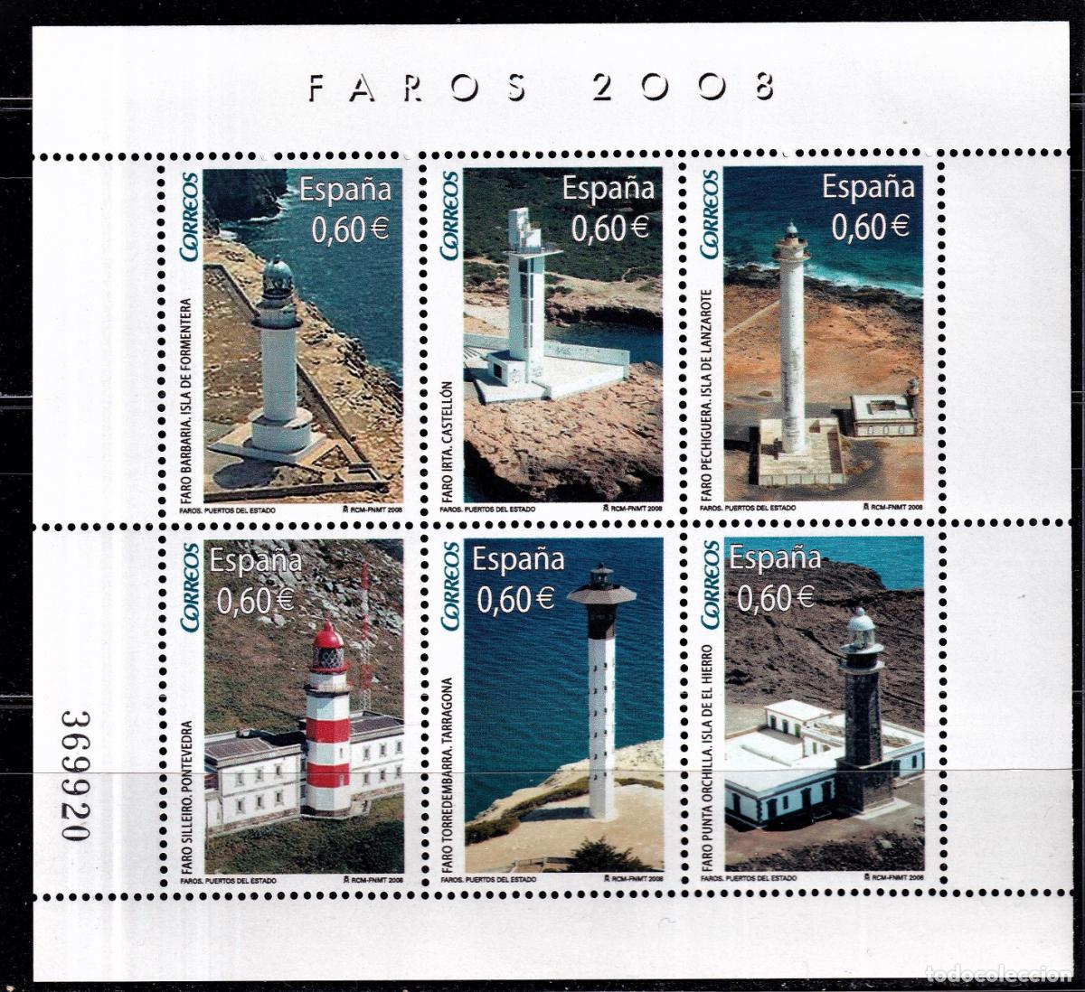 Briefmarken: Oferta sellos en euros a&ntilde;o 2008 edifil 4430 en nuevo con gran descuento sobre facial