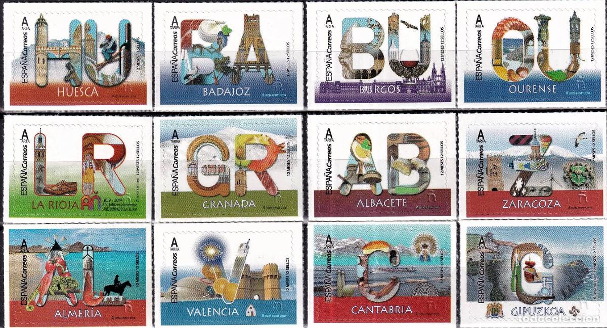 Briefmarken: Oferta sellos en euros a&ntilde;o 2019 edifil 5272/83 en nuevo