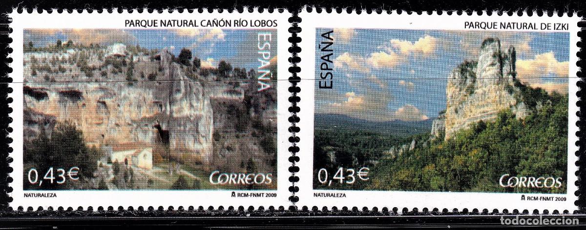 Stamps: Oferta sellos en euros a&ntilde;o 2009 edifil 4480/81 en nuevo con gran descuento sobre facial