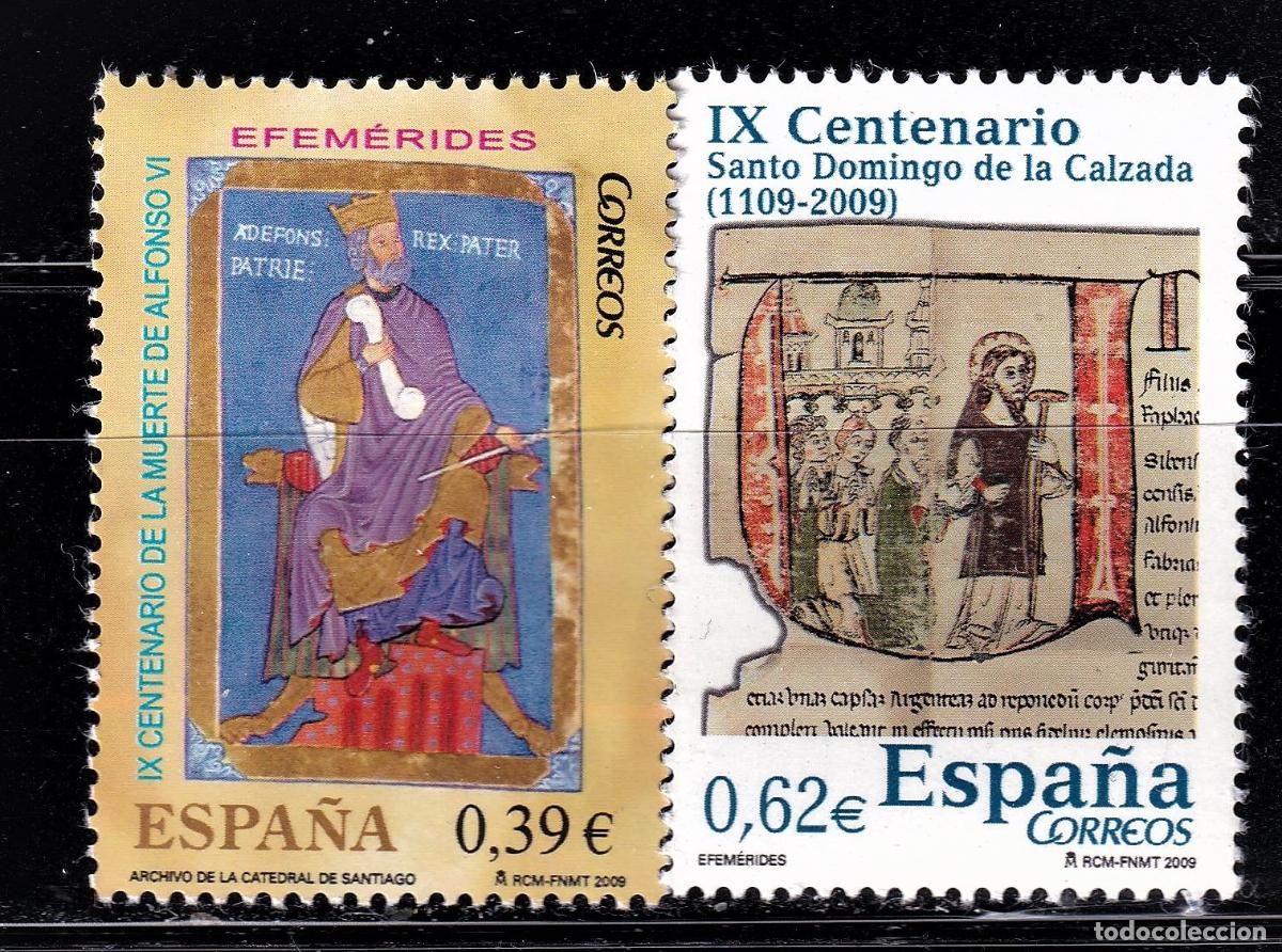 Stamps: Oferta sellos en euros a&ntilde;o 2009 edifil 4487/88 en nuevo con gran descuento sobre facial