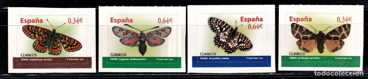 Selos: Oferta sellos en euros a&ntilde;o 2010 edifil 4533/36 en nuevo con gran descuento sobre facial