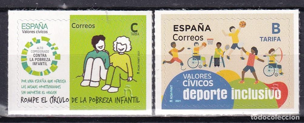 Briefmarken: Oferta sellos en euros a&ntilde;o 2021 edifil 5485/86 en nuevo