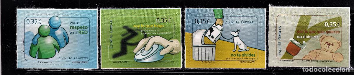 Selos: Oferta sellos en euros a&ntilde;o 2011 edifil 4639/42 en nuevo con gran descuento sobre facial
