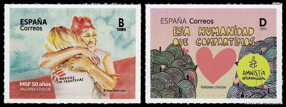 Selos: Oferta sellos en euros a&ntilde;o 2022 edifil 5585/86 en nuevo