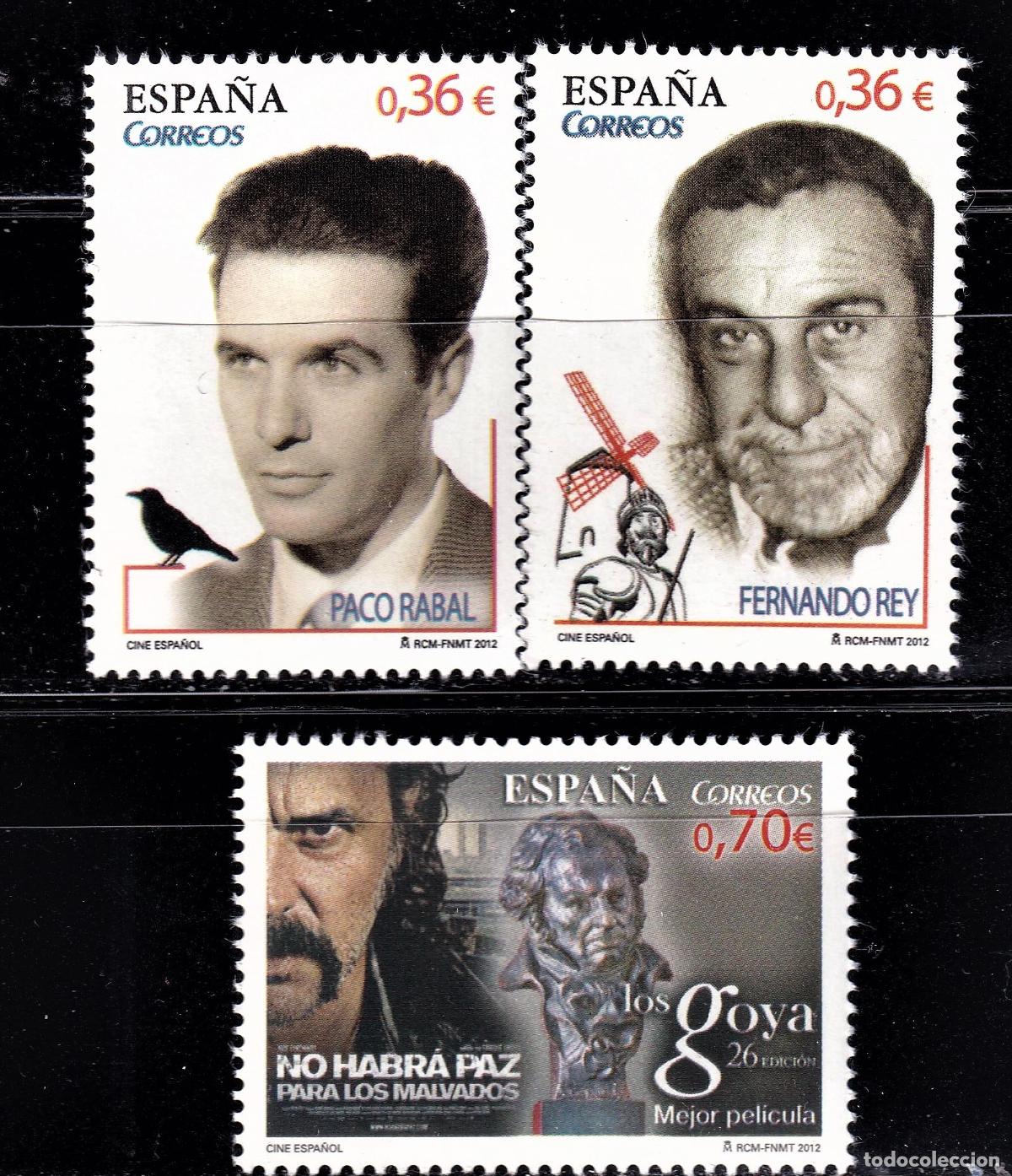 Selos: Oferta sellos en euros a&ntilde;o 2012 edifil 4720/22 en nuevo con gran descuento sobre facial