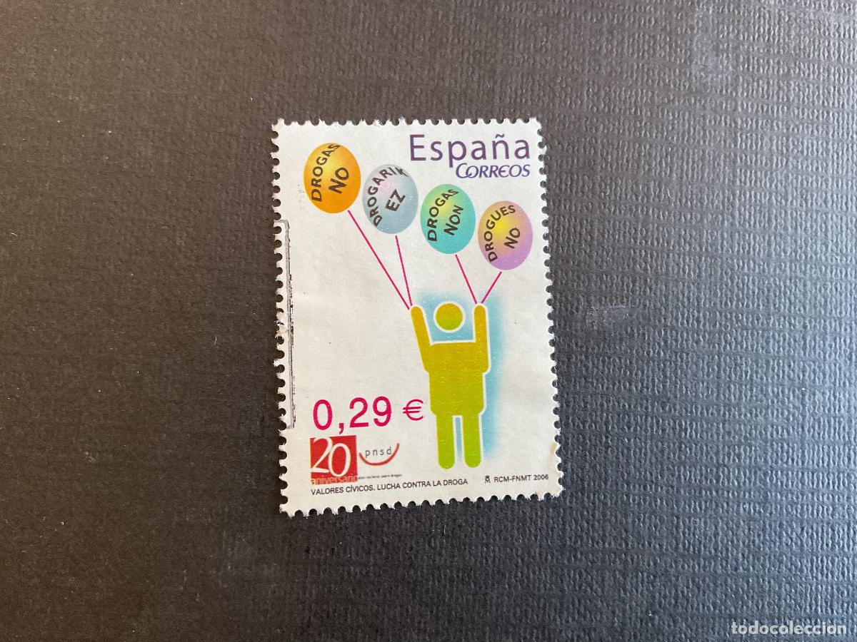 Sellos: ESPA&Ntilde;A N&ordm; EDIFIL 4226* A&Ntilde;O 2006. VALORES CIVICOS. LUCHA CONTRA LA DROGA. SELLO USADO