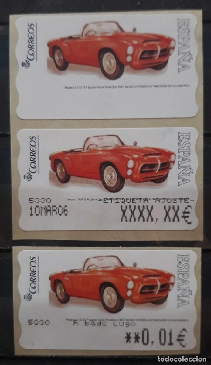Sellos: ESPA&Ntilde;A ATM PEGASO Z. PAREJA AJUSTE 6 DD/EE Y BLANCA + M&Iacute;NIMO OFICINA CALPE. NUEVAS Y PERFECTAS.