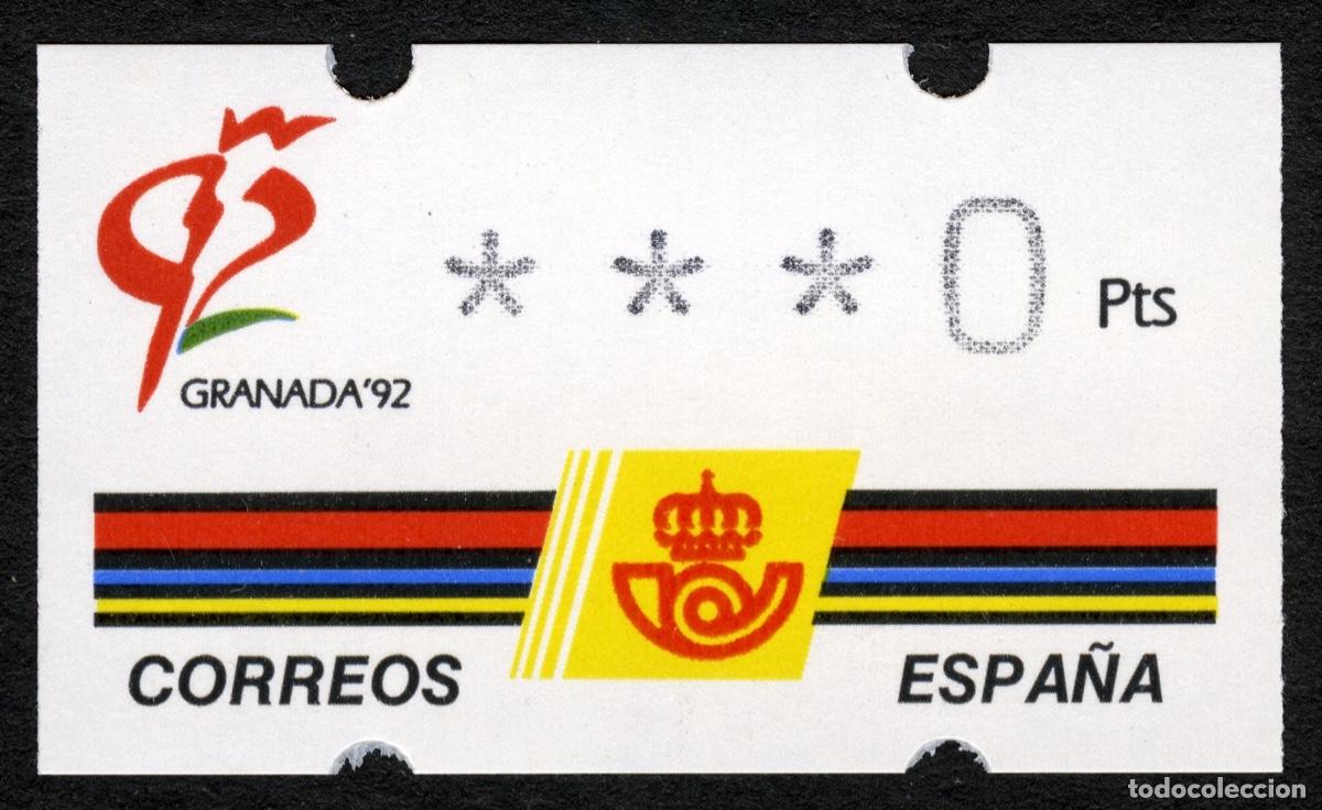 Sellos: MUY RARO TESTDRUCK ***0 (1995) &middot; ATM KL&Uuml;SSENDORF AUTOSERVICIO IBM &middot; EXP FILAT&Eacute;LICA GRANADA'92 #A0047