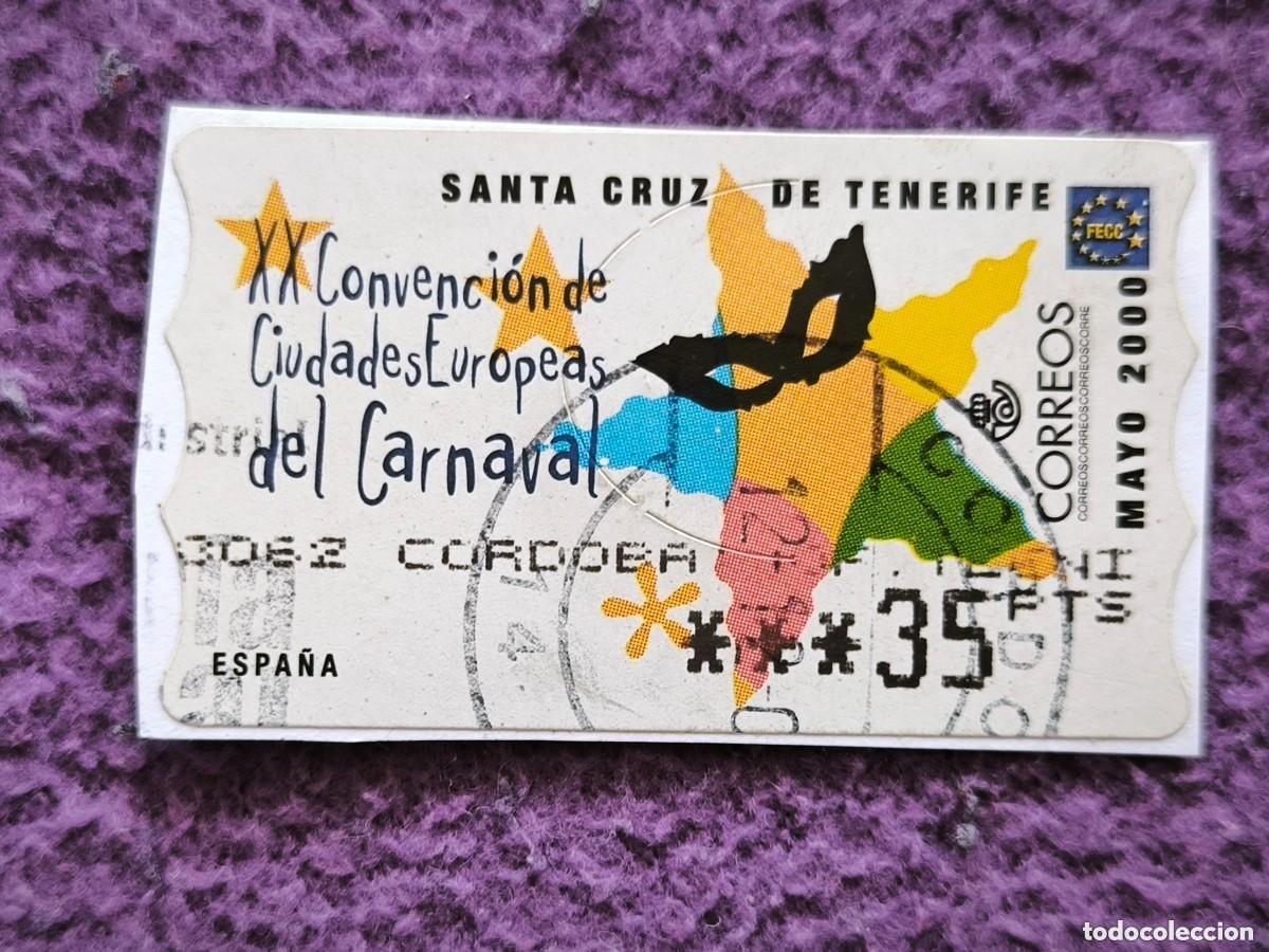 Briefmarken: Sello Espa&ntilde;a 2000 Carnaval Santa Cruz De Tenerife XX Convenci&oacute;n Ciudades Europeas
