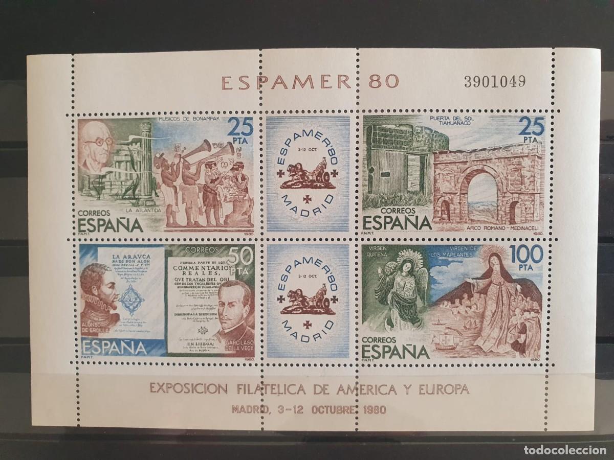 Briefmarken: HOJA BLOQUE EDIFIL 2583 ** ESPAMER 80 ESPA&Ntilde;A 1980