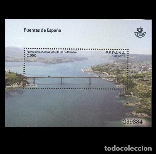 Sellos: Edifil 4795 MNH SIN FIJA SELLO Espa&ntilde;a 2013 Puente de los Santos sobre la Ria de Ribadeo