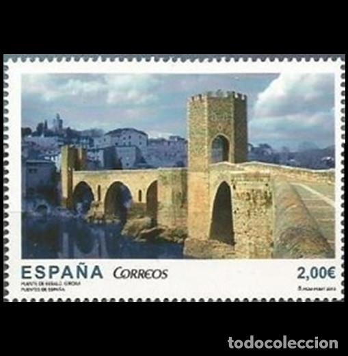 Sellos: Edifil 4794 MNH SIN FIJA SELLO Espa&ntilde;a 2013 Puente de Besalu Gerona