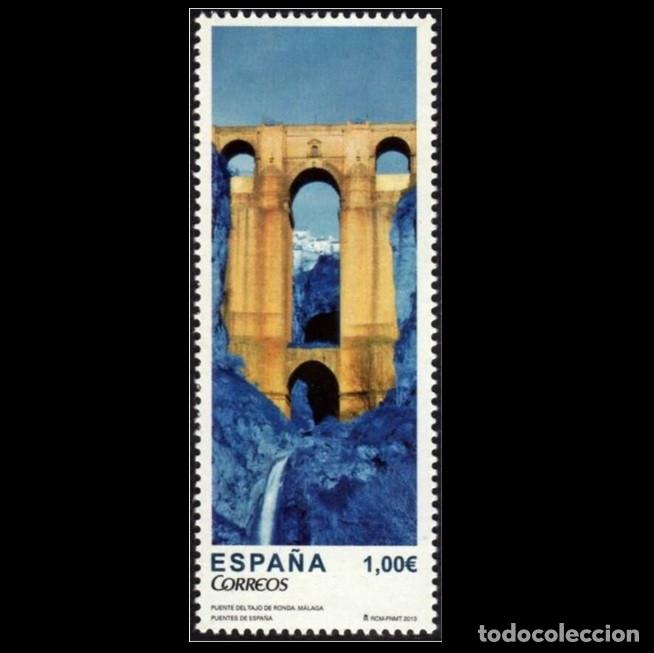 Sellos: Edifil 4804 MNH SIN FIJA SELLO Espa&ntilde;a 2013 Puente del Tajo en Ronda Malaga