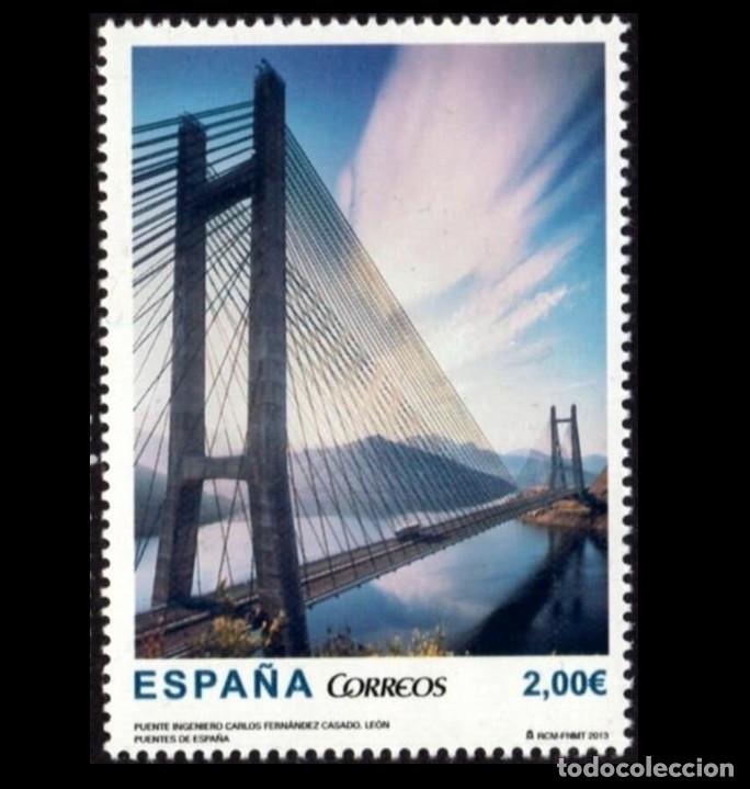 Sellos: Edifil 4817 MNH SIN FIJA SELLO Espa&ntilde;a 2013 Puente Ingeniero Carlos Fernandez Casado Le&oacute;n