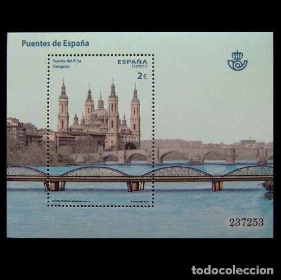 Sellos: Edifil 4818 MNH SIN FIJA SELLO Espa&ntilde;a 2013 Puente del Pilar Zaragoza