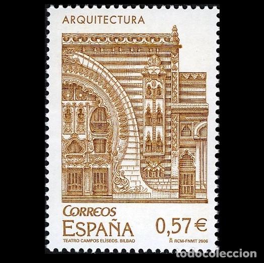 Sellos: Edifil 4246 MNH SIN FIJASELLOS sello de Espa&ntilde;a 2006 Teatro Campos Eliseos Bilbao