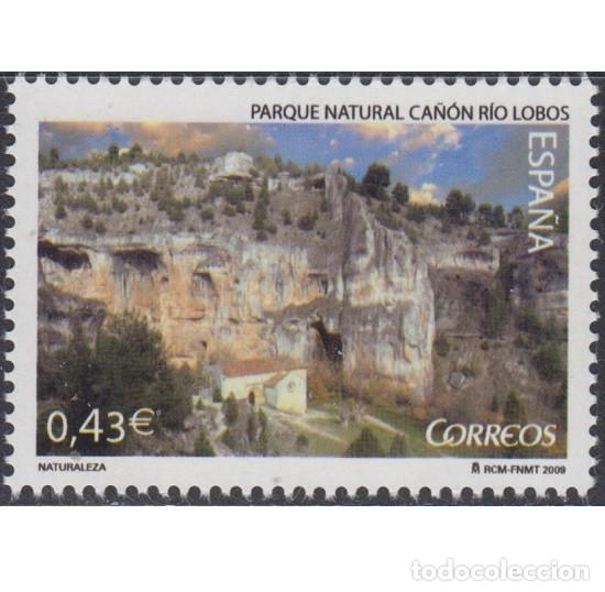 Sellos: Edifil 4480 MNH SIN FIJASELLOS sello Espa&ntilde;a 2009 Naturaleza Ca&ntilde;on Rio Lobos
