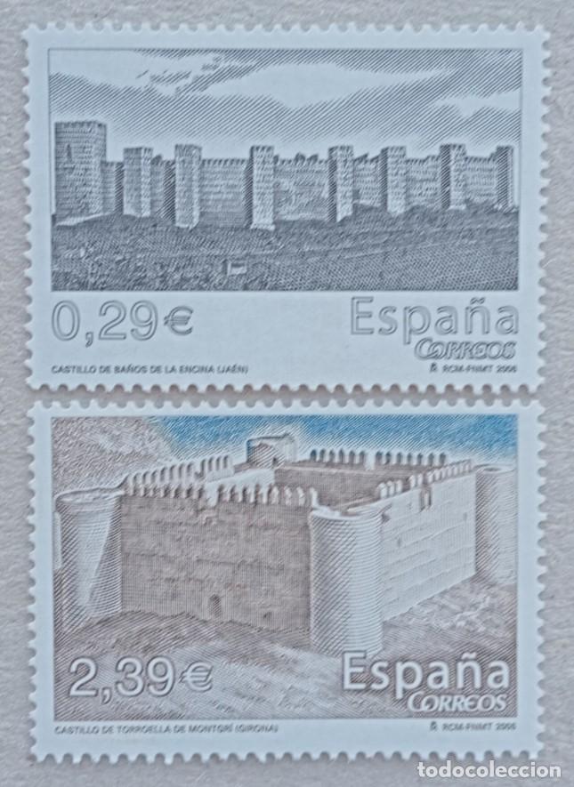 Sellos: 2006. ESPA&Ntilde;A. 4259/4260. Castillos: Ba&ntilde;os de la Encina y Torroella de Montgr&iacute;. Serie completa. Nuevo
