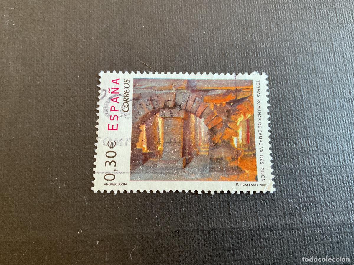 Sellos: ESPA&Ntilde;A N&ordm; EDIFIL 4318* A&Ntilde;O 2007. ARQUEOLOGIA. TERMAS ROMANAS DE CAMPO VALDES. GIJON. SELLO USADO
