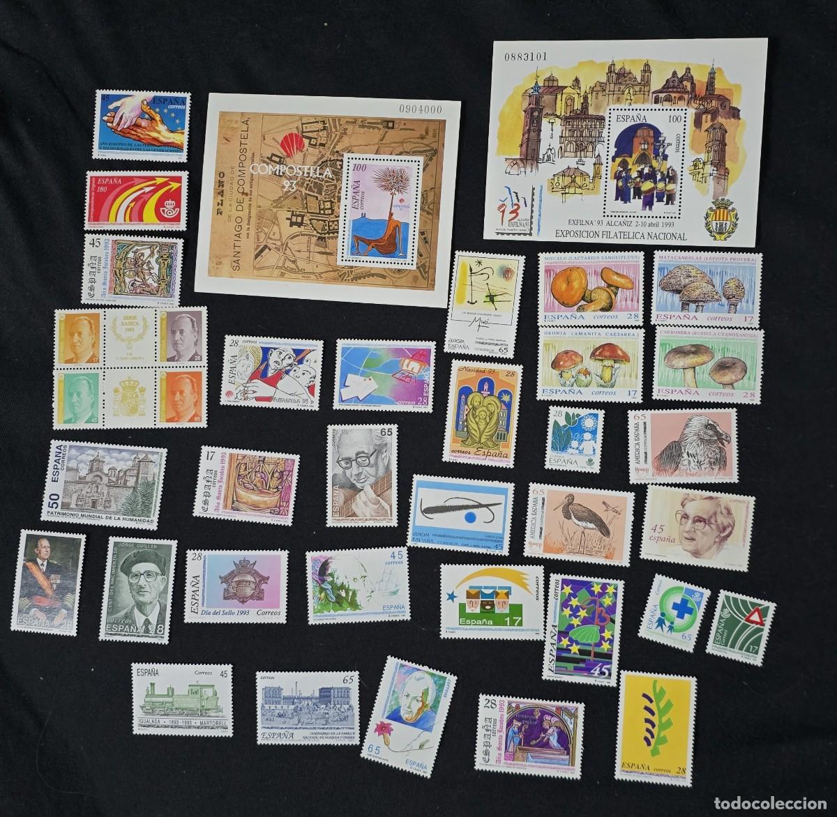 Sellos: ESPA&Ntilde;A SELLOS DEL A&Ntilde;O 1993** MNH COMPLETO NUEVO