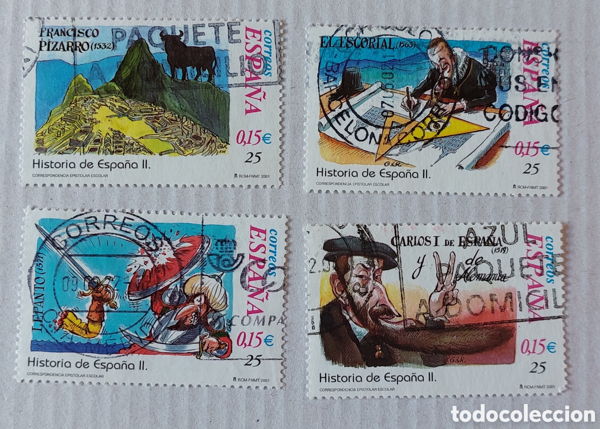 Sellos: 2001 Espa&ntilde;a Usado Historia de Espa&ntilde;a II
