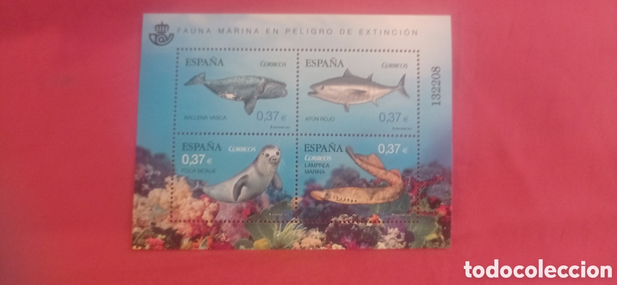 Sellos: SELLO HOJA FAUNA MARIA EN PELIGRO DE EXTINCI&Oacute;N A&Ntilde;O 2013