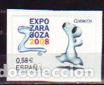 Sellos: Espa&ntilde;a. 4344 Expo Zaragoza 2008: Mascota Fluvi y logotipo. 2007. Sellos nuevos y numeraci&oacute;n Edifil