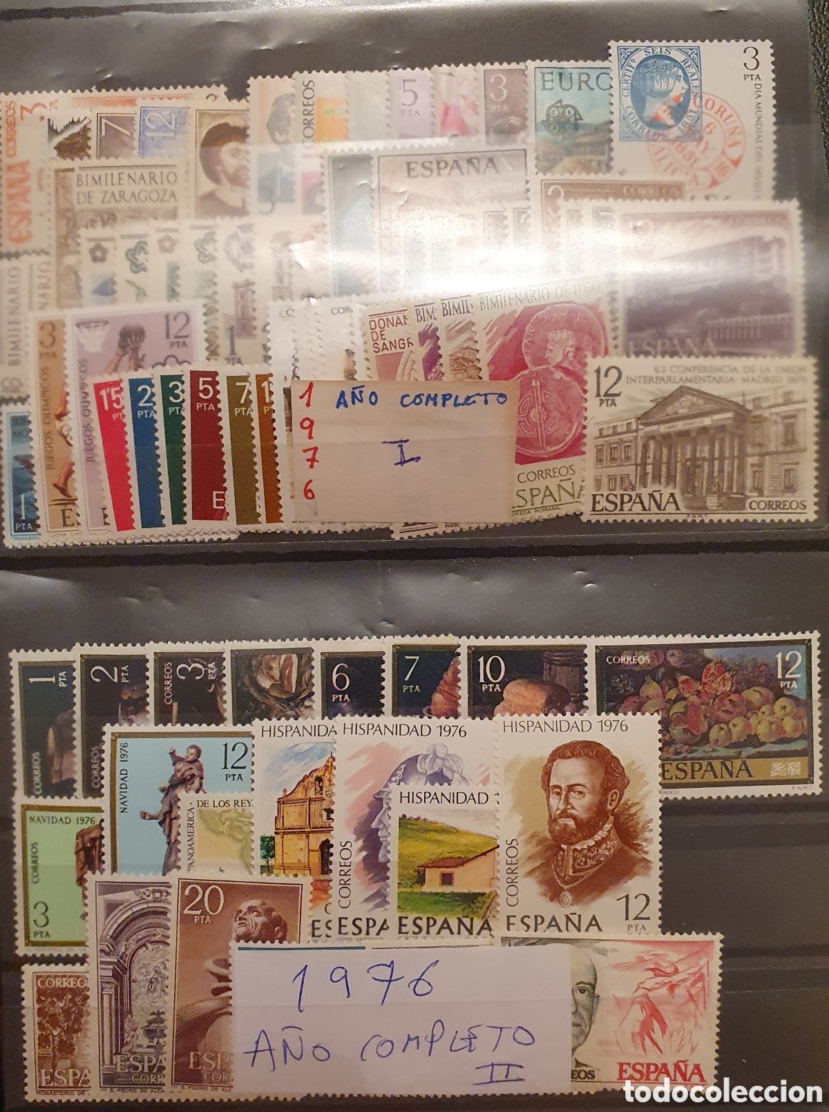Sellos: A&ntilde;o completo Espa&ntilde;a 1976