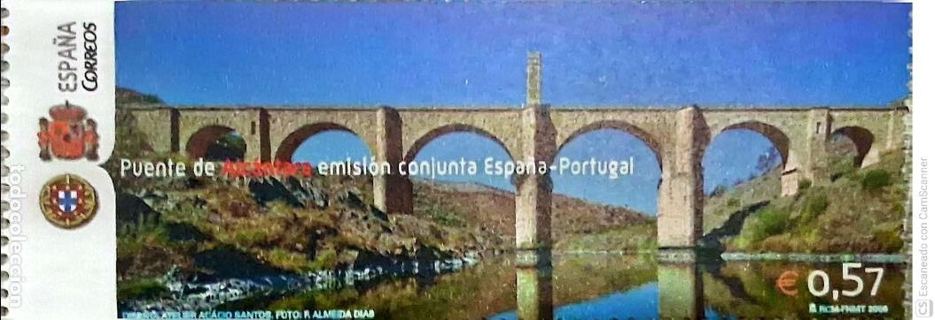 Sellos: Espa&ntilde;a. 4264 Puente ib&eacute;rico: Alc&aacute;ntara (C&aacute;ceres), en la frontera de Portugal. 2006. Sellos nuevos y