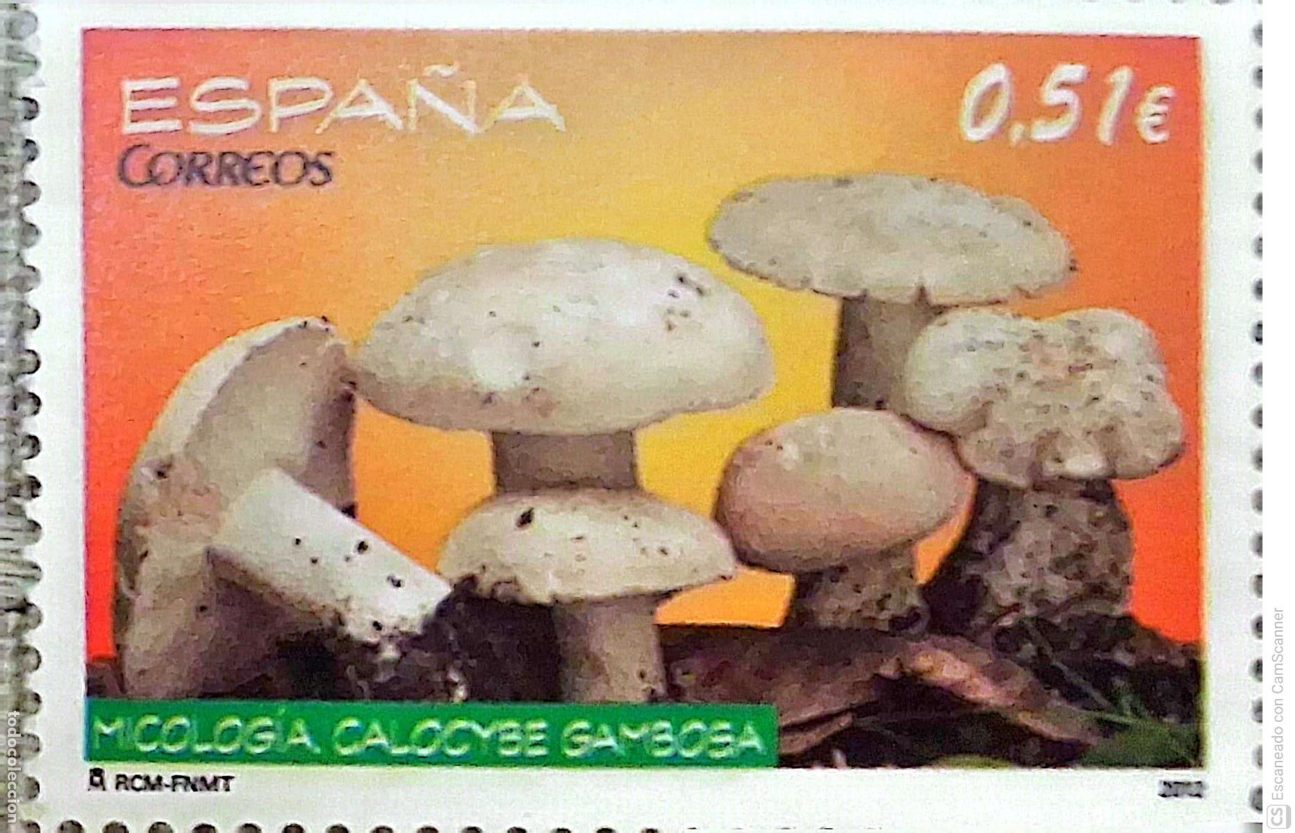 Sellos: Espa&ntilde;a. 4742 Micolog&iacute;a: Calocybe gambosa. 2012. Sellos nuevos y numeraci&oacute;n Edifil.