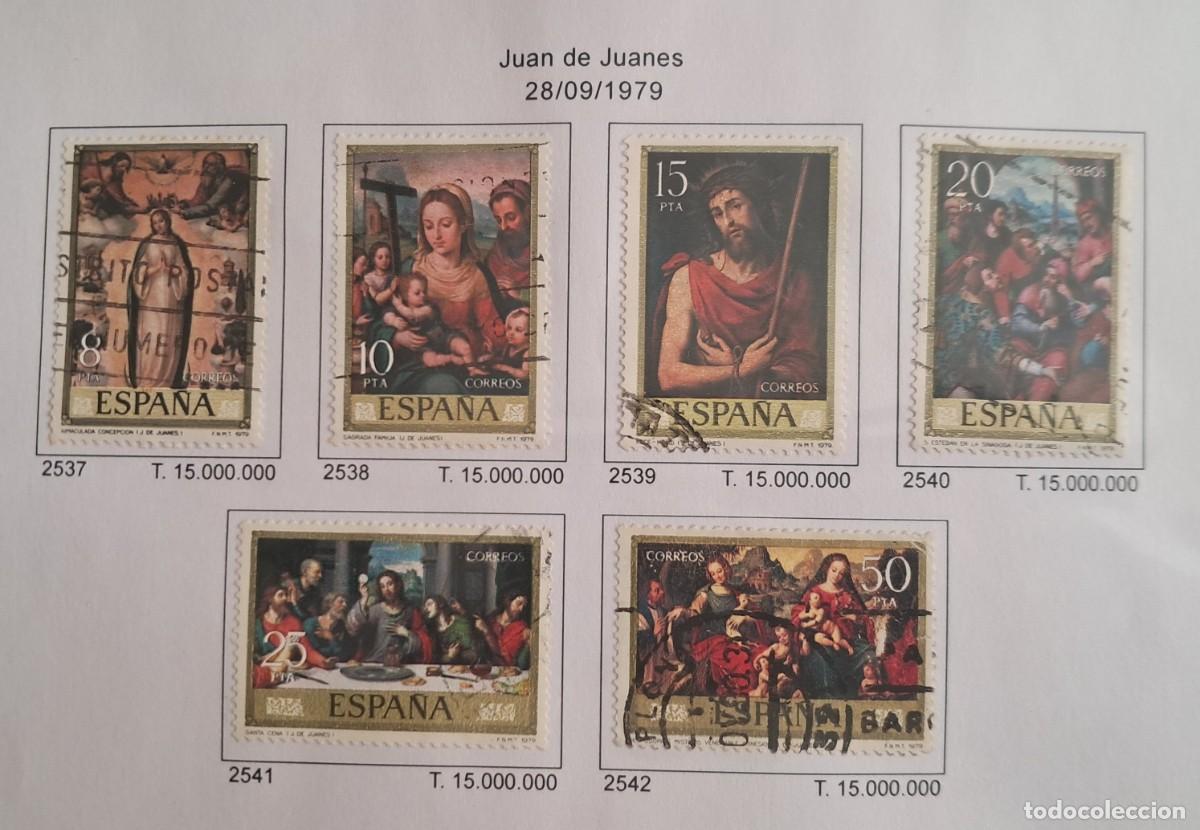 Sellos: serie completa sellos usados, pintores, Juan De Juanes, edifil 2537-2542, a&ntilde;o 1979.