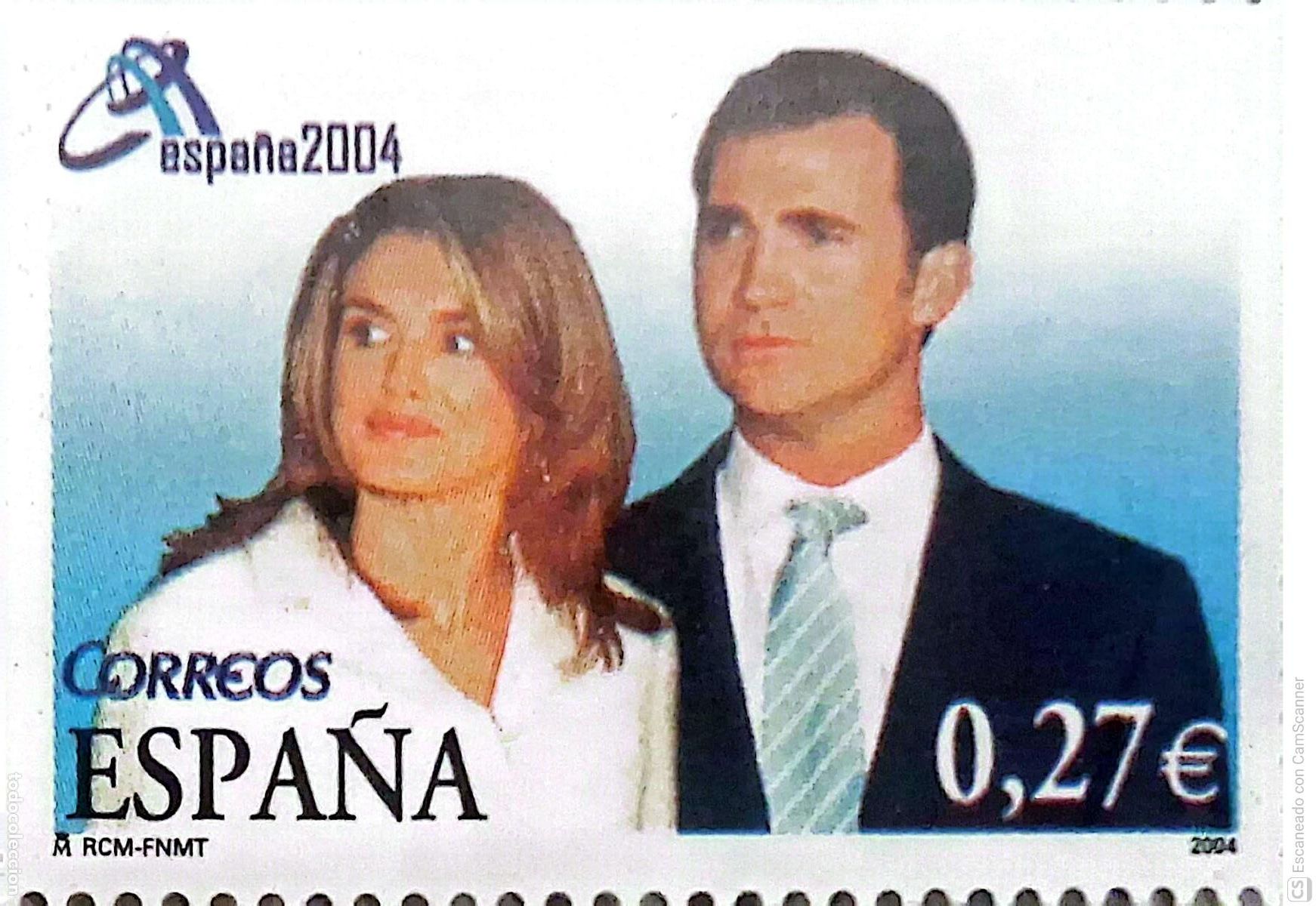 Sellos: Espa&ntilde;a. SH 4087A Los Pr&iacute;ncipes de Asturias. 2004. Sellos nuevos y numeraci&oacute;n Edifil.