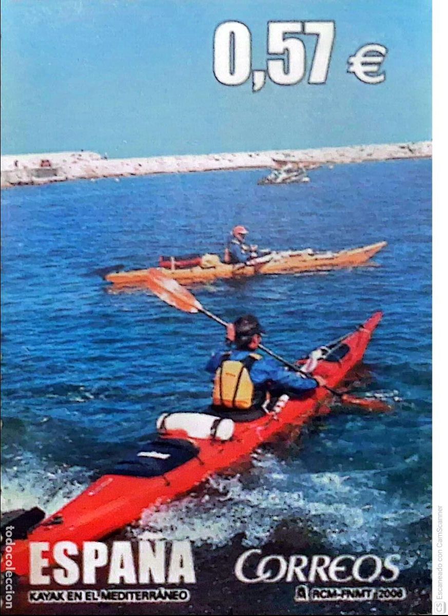 Sellos: Espa&ntilde;a. SH 4224D Deportes: Kayak en el Meditarr&aacute;neo. 2006. Sellos nuevos y numeraci&oacute;n Edifil