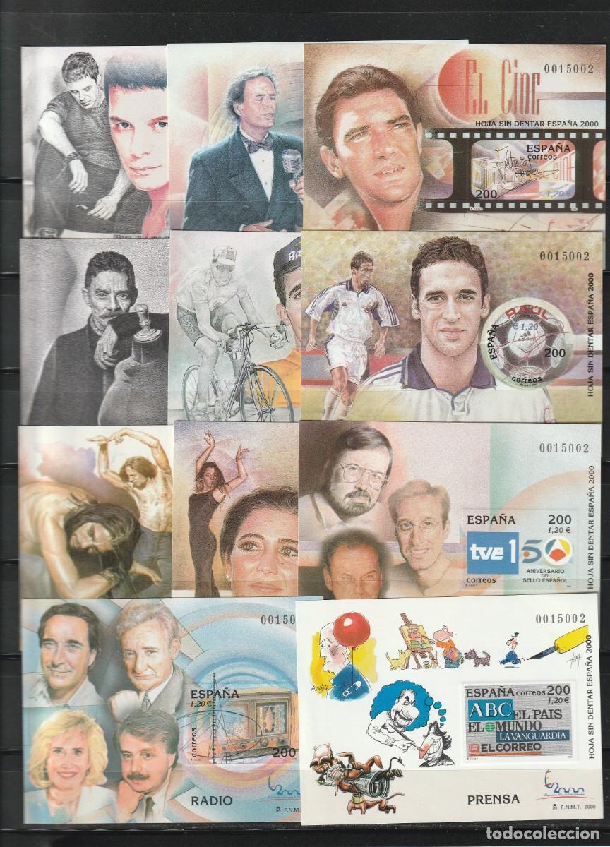 Sellos: HOJAS DE LA EXPOSICION NUBDIAL DEL A&Ntilde;O 2.OOO SIN DENTAR