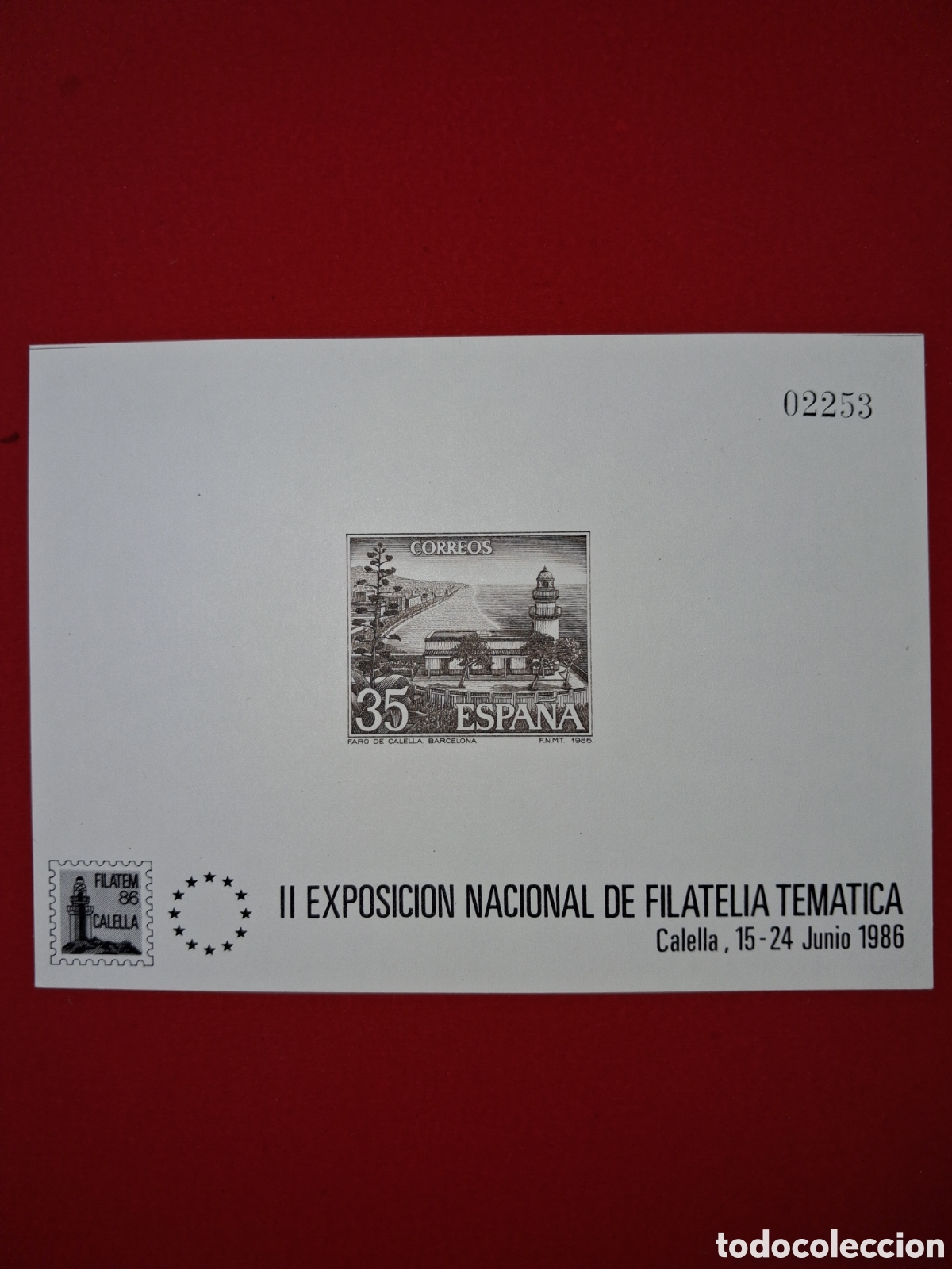 Sellos: PL CALELLA 86 (FILATEM 86).