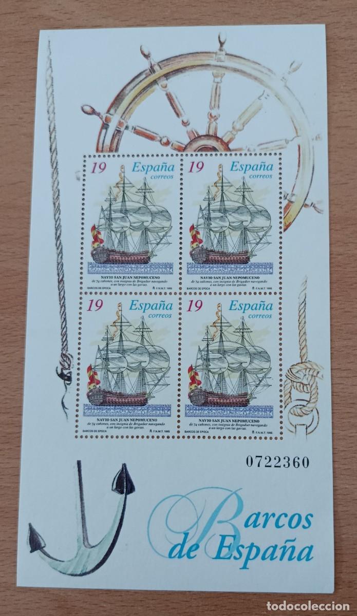 Sellos: Sellos Espa&ntilde;a 1995, Barcos de &Eacute;poca. edifil 3352
