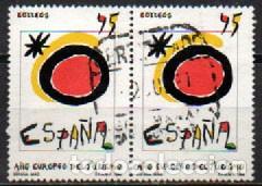 Sellos: EDIFIL 3091, A&ntilde;o europeo del turismo, usado en pareja