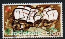 Sellos: EDIFIL N&ordm; 3082, DESCUBRIMIENTO DE AERICA, NAV IO DEL SIGLO XVI, USADO
