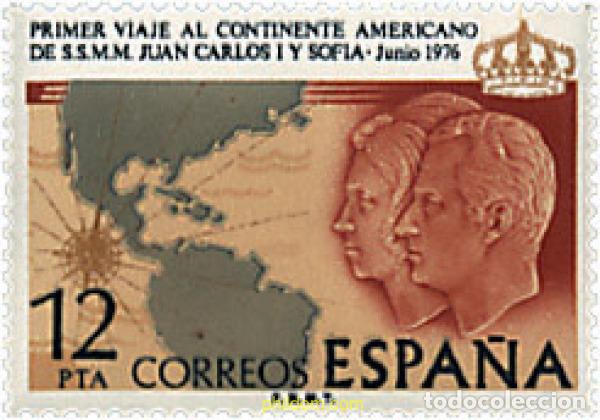 Sellos: 84985 MNH ESPA&Ntilde;A 1976 VIAJE A HISPANOAMERICA DE LOS REYES DE ESPA&Ntilde;A