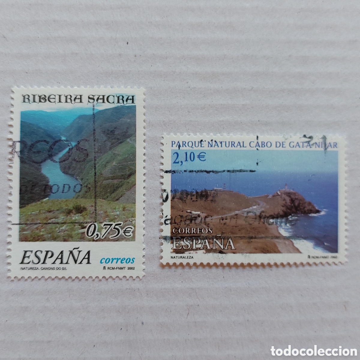 Sellos: 2002 Espa&ntilde;a Usado Naturaleza Ribeira Sacra Cabo Nijar