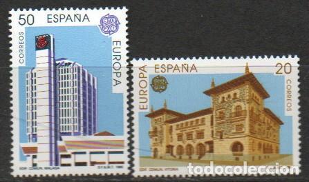 Sellos: EDIFIL 3058/9, EUROPA 1990, ESTABLECIMIENTOS POSTALES DE VITORIA, NUEVO **, SERIE COMPLETA