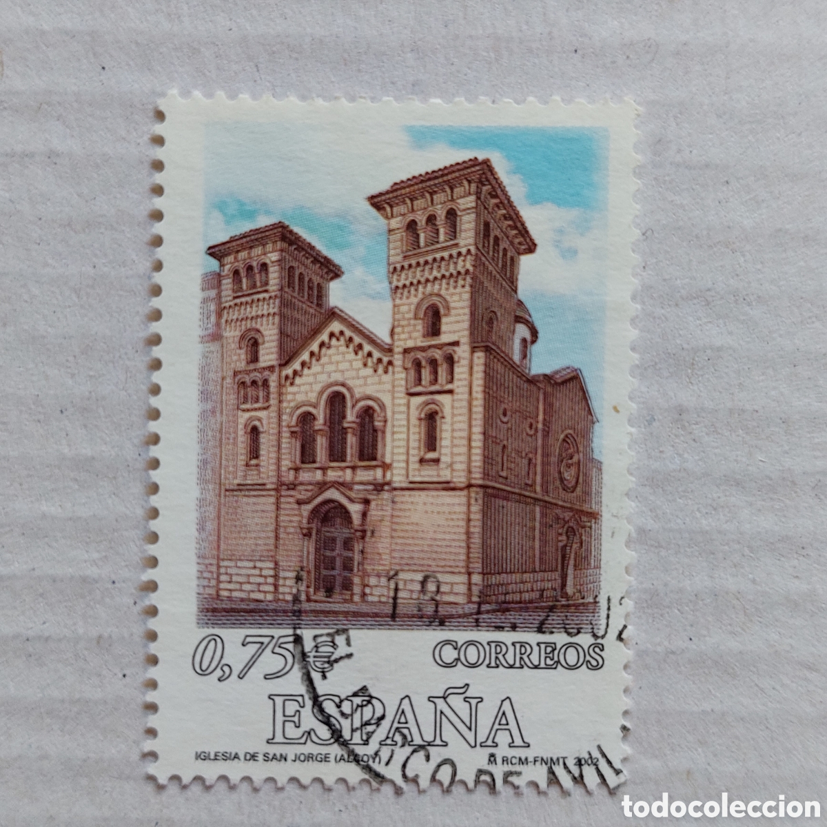 Sellos: 2002 Espa&ntilde;a Usado Iglesia de San Jorge Alcoy Alicante