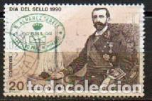 Sellos: EDIFIL 3057, DIA DEL SELLO 1990, RAFAEL ALVAREZ SEREIX, USADO