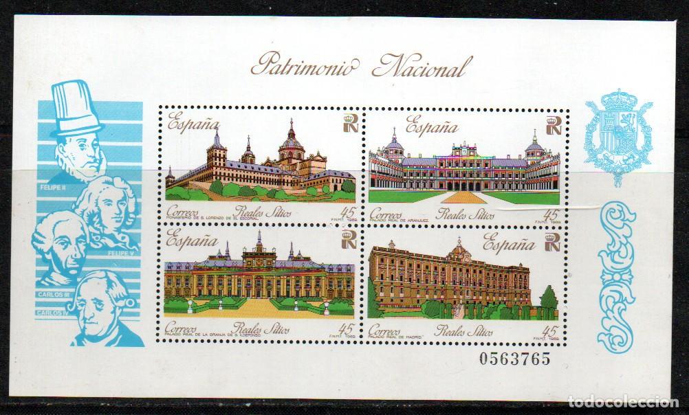 Sellos: Edifil n&ordm; 3046, Patrimonio Nacional (Reales Sitios), nuevo** Hoja bloque