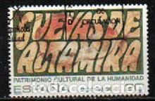 Sellos: EDIFIL 3039, Cuevas de Altamira, patrimonio de la humanidad, usado