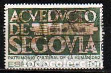 Sellos: EDIFIL 3039, Acueducto de Segovia, patrimonio de la humanidad, usado