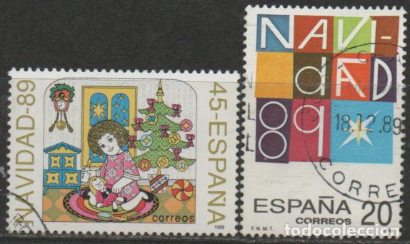 Sellos: EDIFIL N&ordm; 3036/7, NAVIDAD 1989, NUEVO***, SERIE COMPLETA