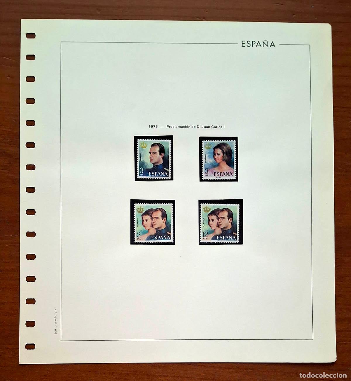 Sellos: Hoja Edifil a&ntilde;o 1975 con sellos nuevos MNH **
