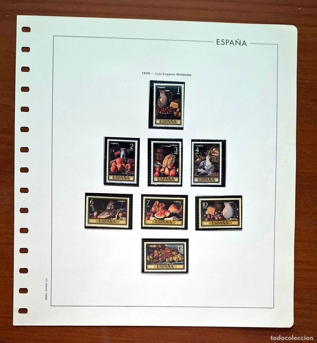 Sellos: Hoja Edifil a&ntilde;o 1976 con sellos nuevos MNH **